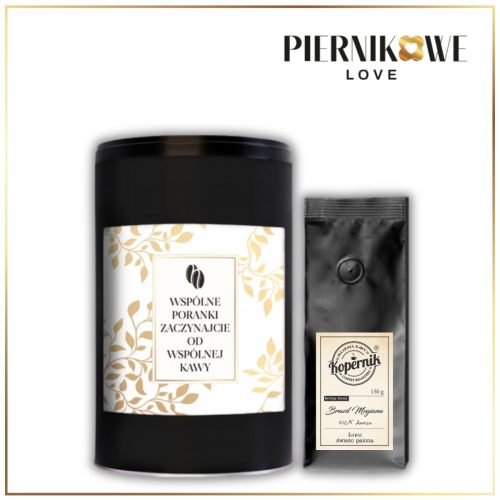 NA WSPÓLNE PORANKI PUSZKA CZARNA 150G - PREZENT DLA PARY MŁODEJ
