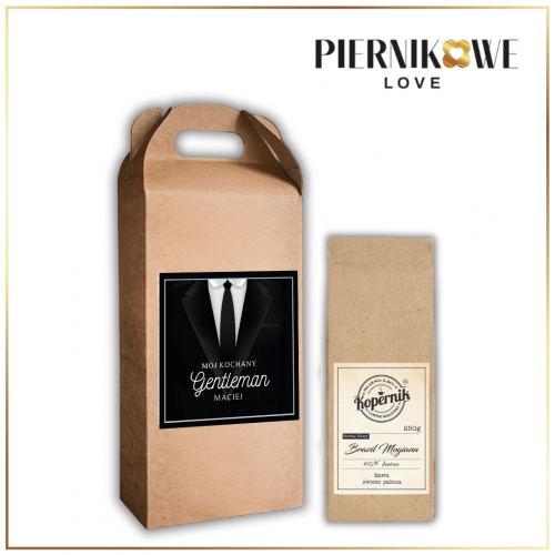 MÓJ GENTLEMAN KUFEREK 250G DLA MĘŻA - PREZENT DLA MĘŻCZYZNY