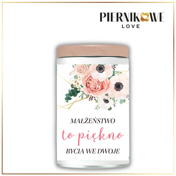 PIĘKNO BYCIA WE DWOJE PUSZKA BIAŁA 150G - PREZENT NA ŚLUB