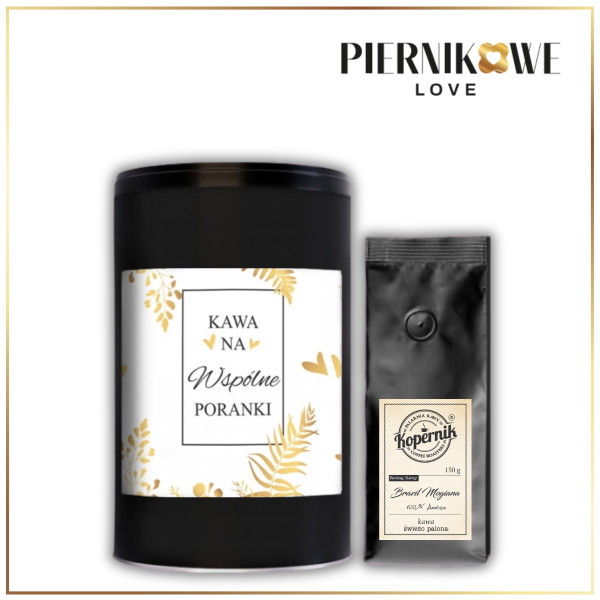 NA WSPÓLNE PORANKI PUSZKA CZARNA 150G - PREZENT DLA PARY MŁODEJ